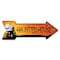 Signmission Haunted House Arrow Decal Funny Home Decor 18in Wide D-A-999828 - alternate 1
